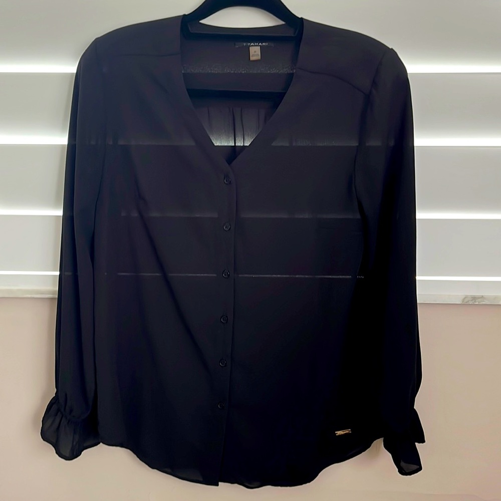 Black Tahari Top